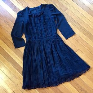 Black French Connection crepe silk dress